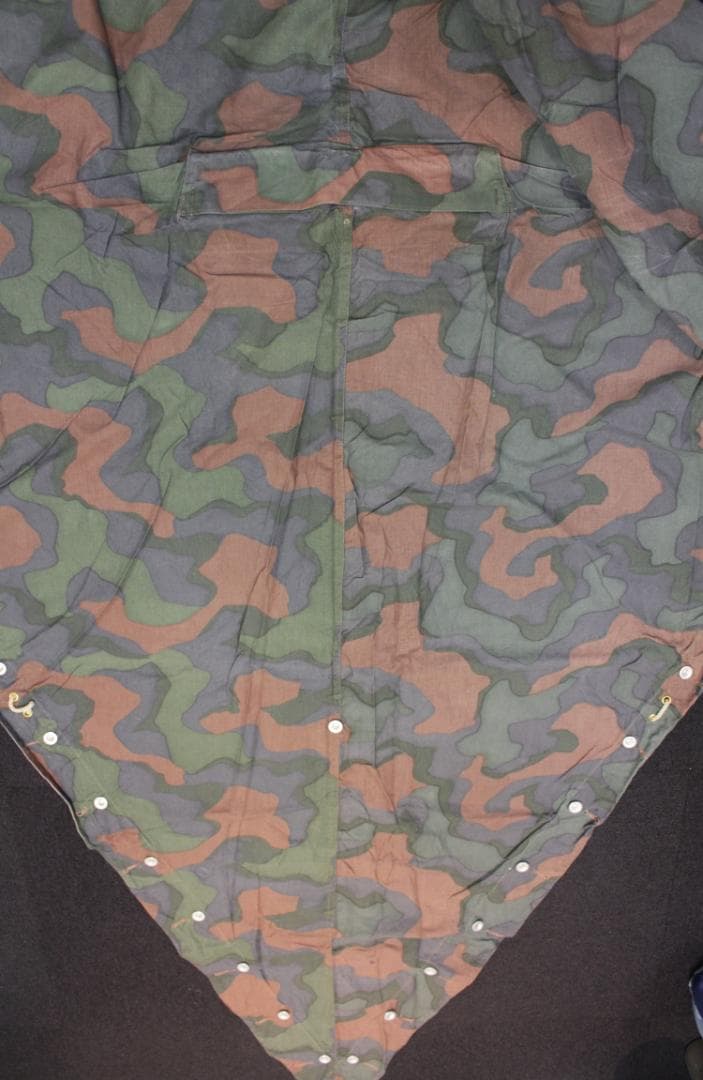 USED ノルウェー軍幕 カモ2 ポンチョテントシート 1枚 ミリタリー