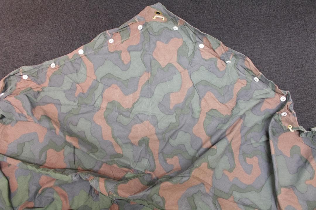 USED ノルウェー軍幕 カモ2 ポンチョテントシート 1枚 ミリタリー