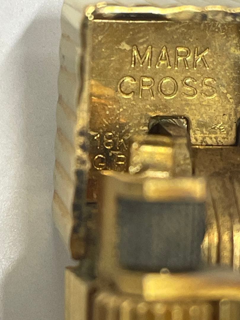 MARK CROSS ゴールドライター ストライプデザイン - メルカリ