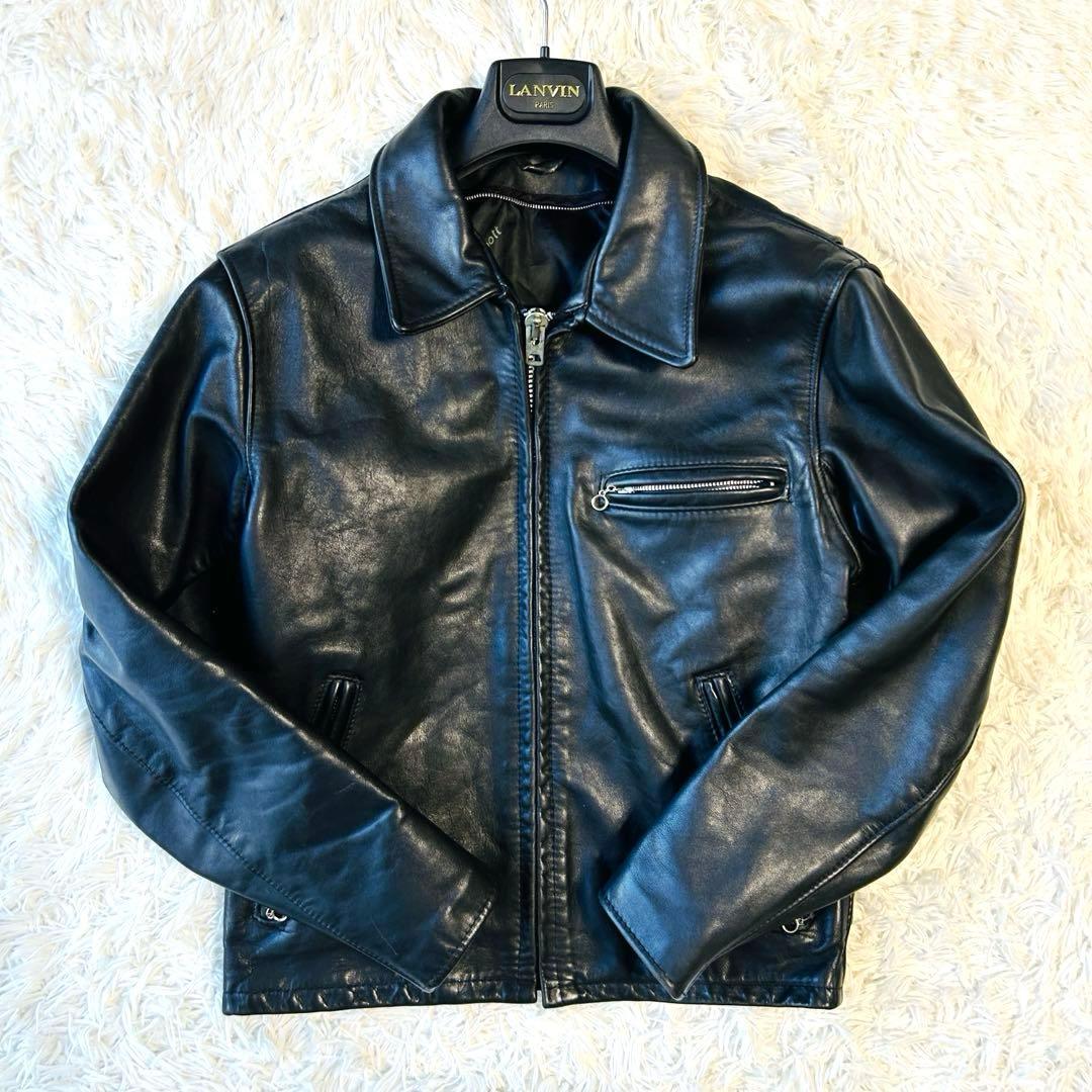 希少✨Schott ショット 642 38 ヴィンテージ ライダースジャケット 激レア 米国製42⭐️Schott ショット 642 シングルライダース レザー