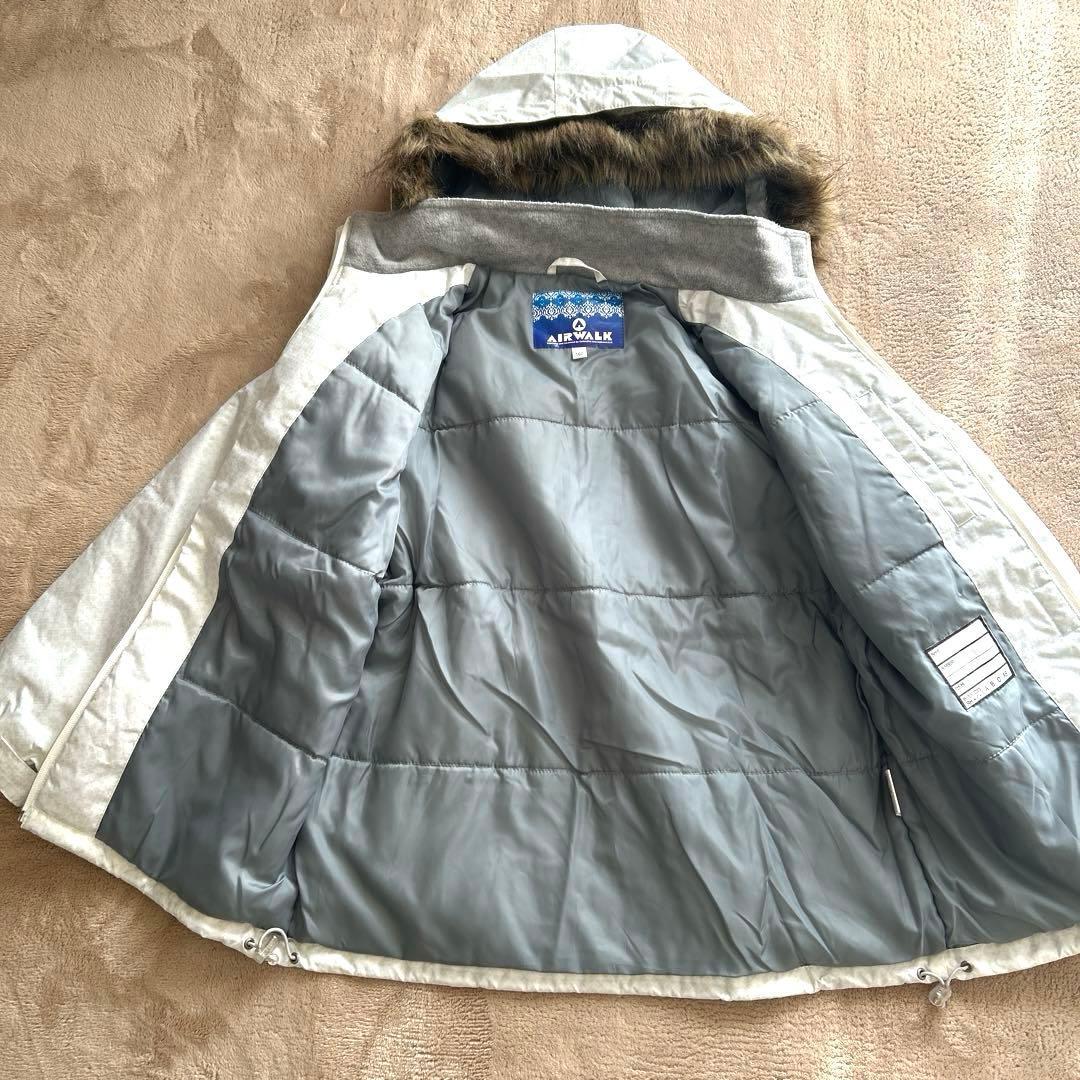 AIRWALK スキーウェア 上下 160 スノボ 男女兼用可 白×ブラウン - メルカリ