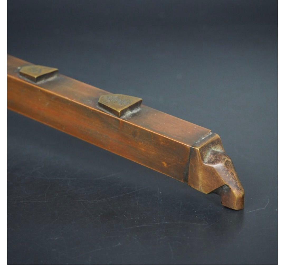 送料無料 明治金工　大型将棋矢立　27.5ｃｍ　置物