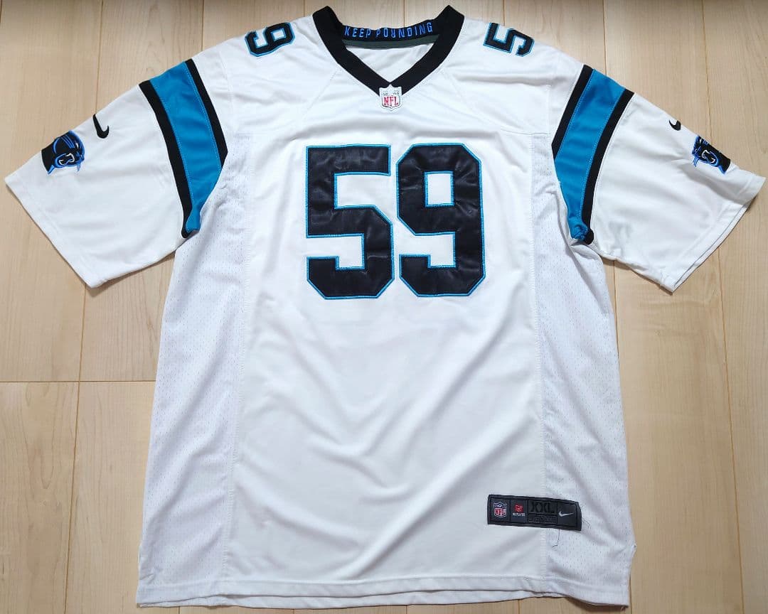 NFL パンサーズ ルーク・キークリー NIKE リミテッドジャージ【2XL