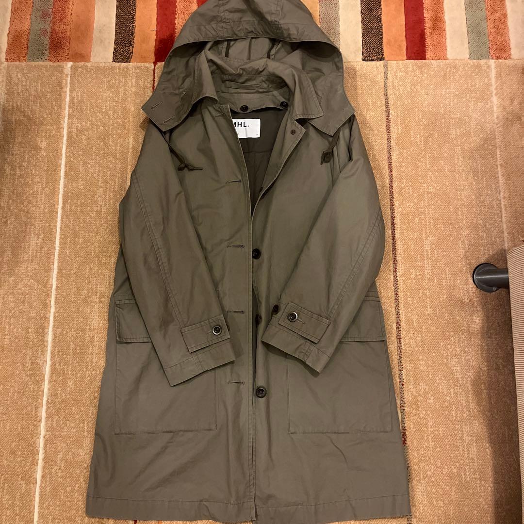 MHL エムエイチエル　ライナー付き　ステンカラーコート MHL.（エムエイチエル）の「COTTON NYLON CANVAS（ステンカラーコート
