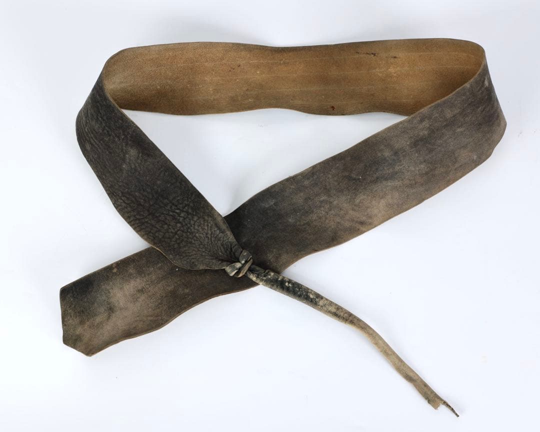 江戸期】漆塗横剥二枚胴 毛皮羽織 草摺甲冑 鎧 武士具