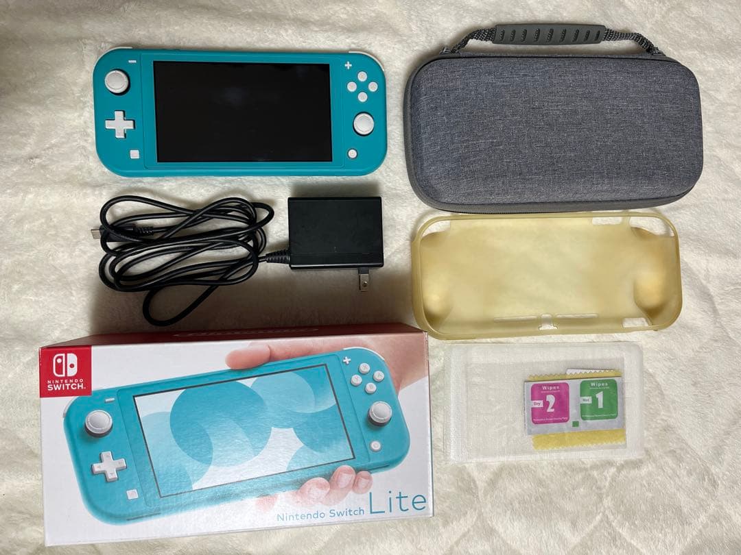 Nintendo Switch Lite ターコイズ 本体+アクセサリー Nintendo Switch Lite ターコイズ ケース付けます！ Nintendo Switch