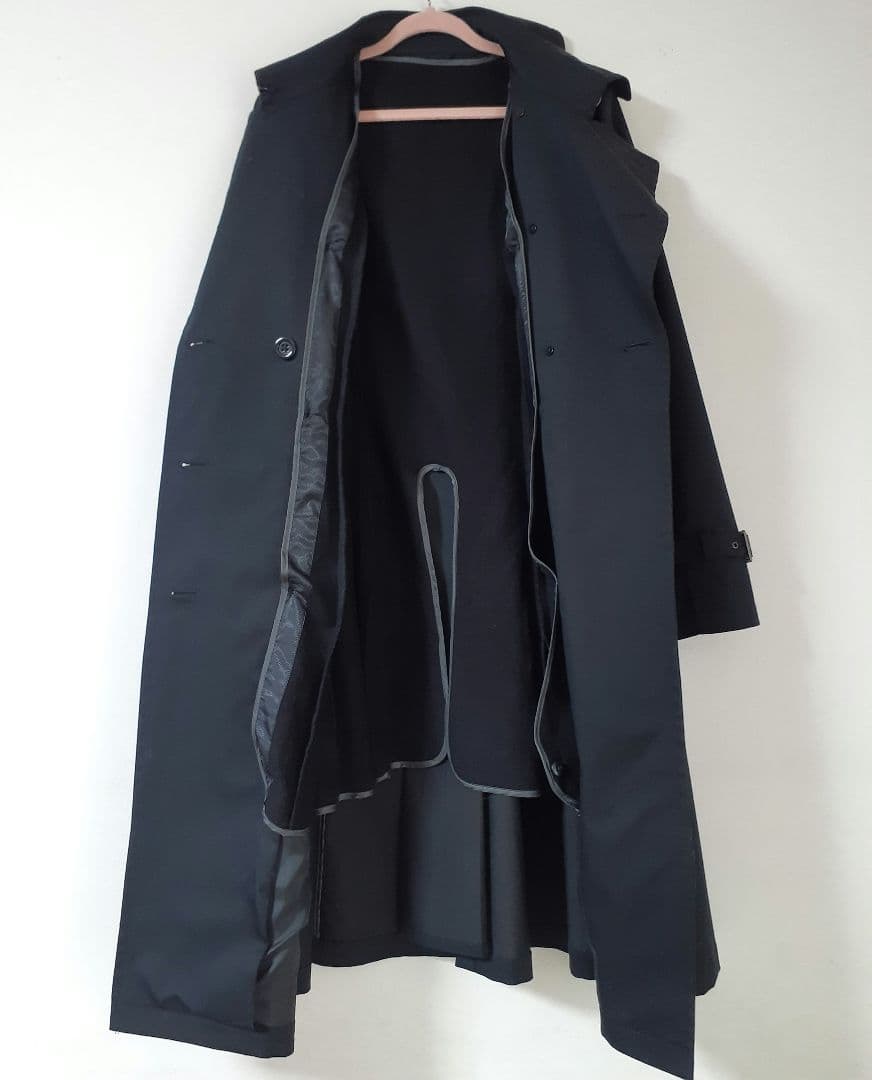 n line Precious トレンチコート ライナー付 黒 13号