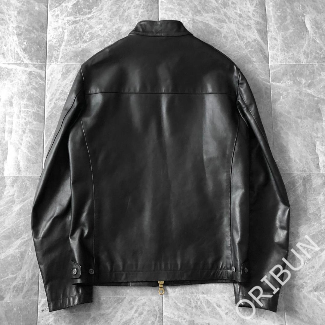 Cinquanta 高級ホースハイドレザー シングルライダースジャケット 干場