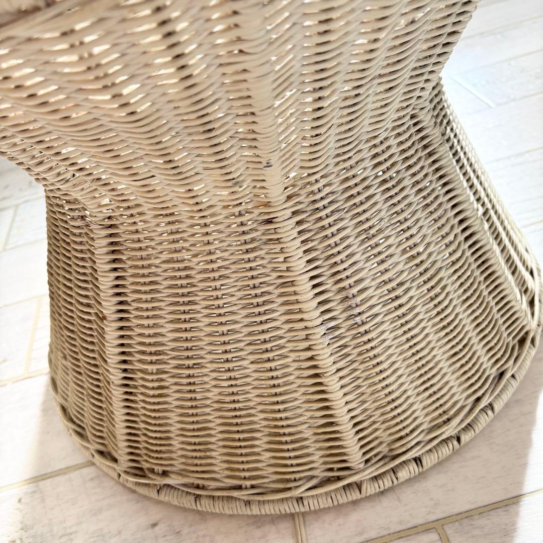 《SALE価格》シェル ラタンテーブル　希少　アンティーク　サイドテーブル