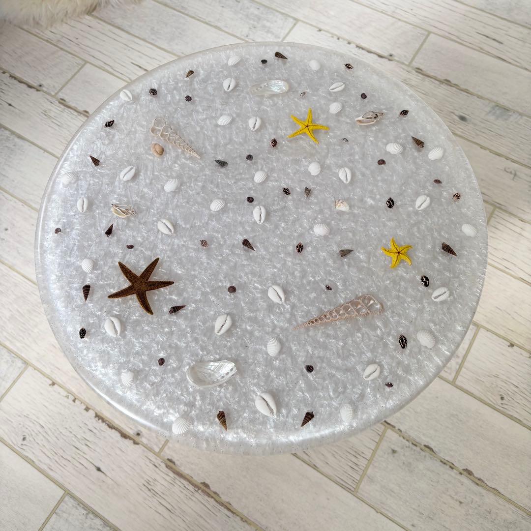 《SALE価格》シェル ラタンテーブル　希少　アンティーク　サイドテーブル