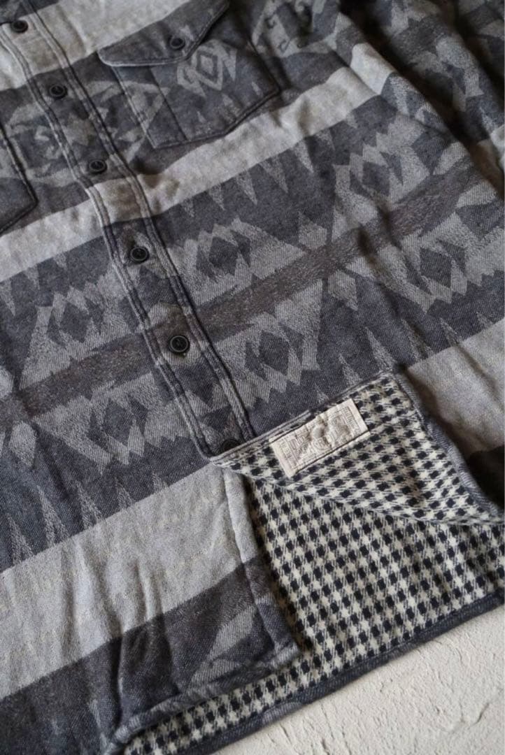 新品*RRL*コットン ウール ジャカードブラッシュ ワーク シャツ *S