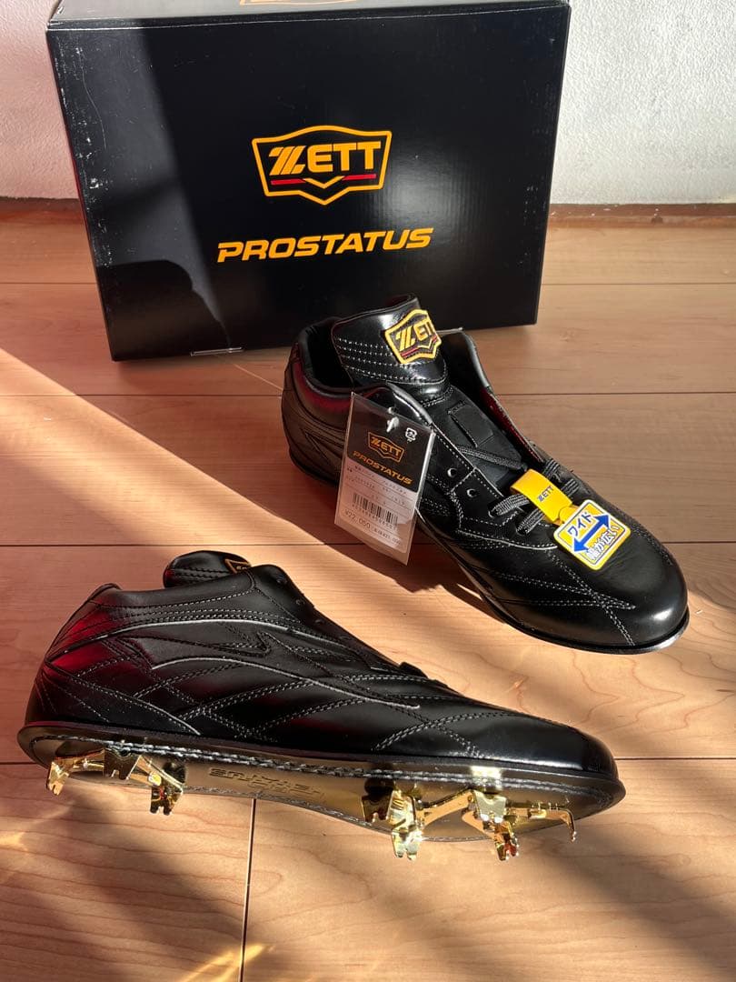 【新品未使用】ZETT プロステイタス 野球スパイク 革底 27.5cm