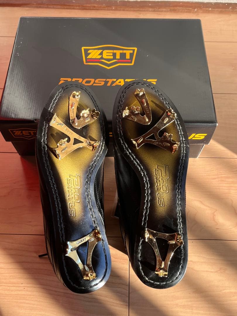 【新品未使用】ZETT プロステイタス 野球スパイク 革底 27.5cm