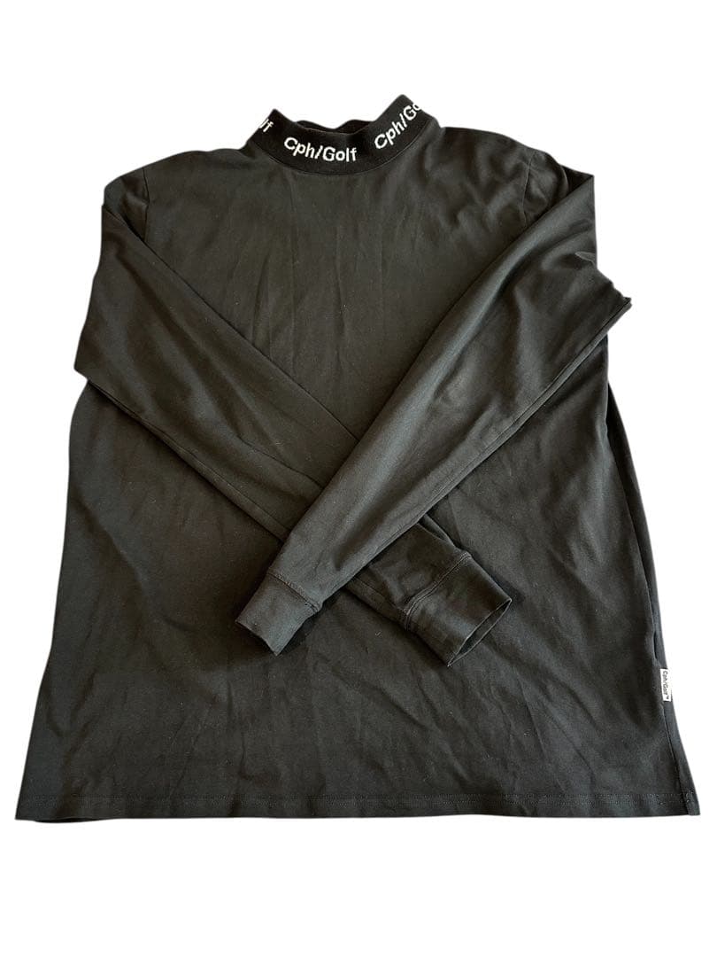 Cph/Golf キャプテンズヘルム　モックネック　ブラック　L CAPTAINS HELM GOLF #Cph/Golf MOCK NECK TEE -BLACK- – Cph/Golf™︎