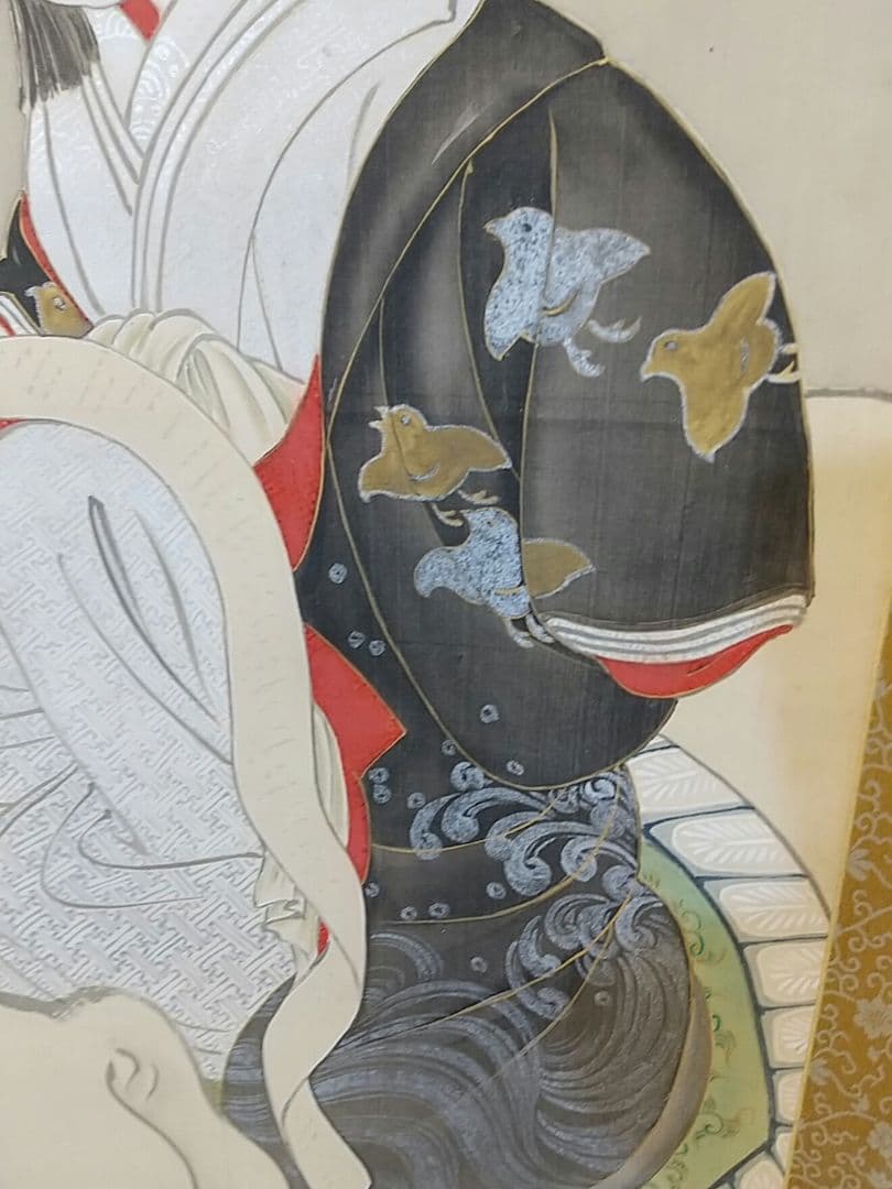 江口の君」(普賢菩薩) 掛け軸 大幅