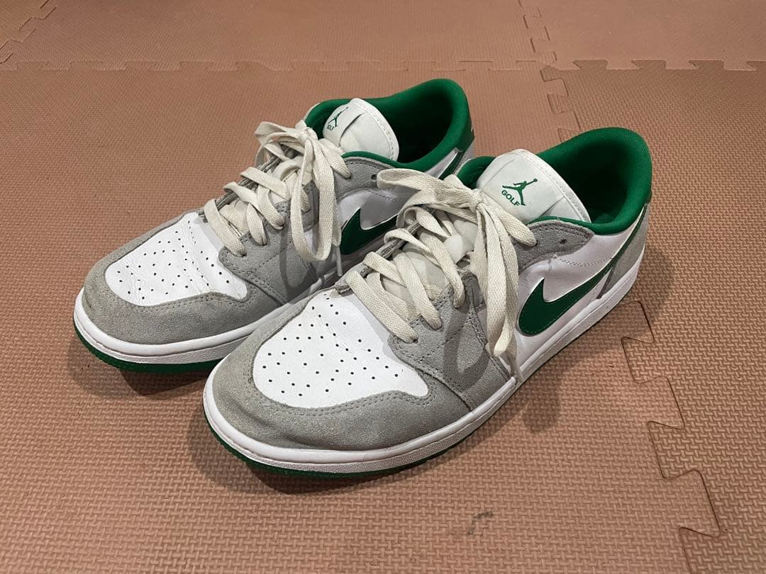NIKE ゴルフシューズ エアジョーダン1 LOW パイングリーン 28cm