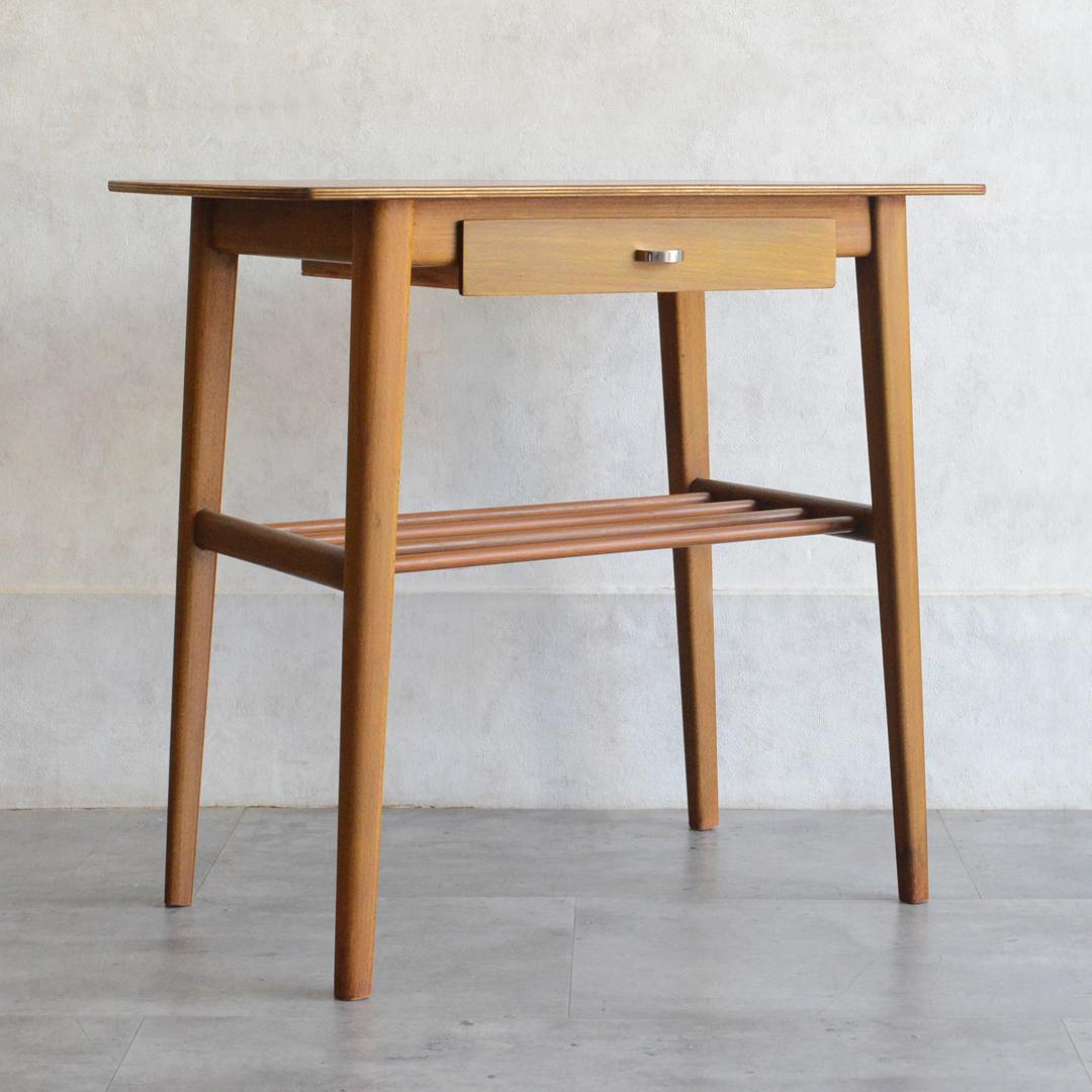 デンマーク 北欧ヴィンテージ 抽斗付 サイドテーブル 北欧家具 ナイト