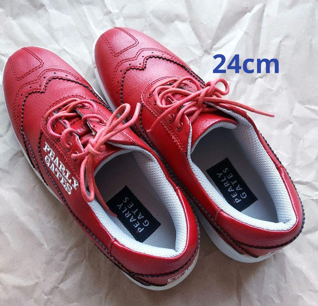 未使用】 パーリーゲイツ ゴルフシューズ レディース 24㎝