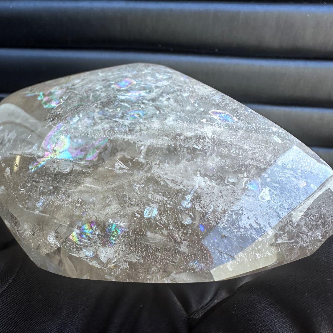 絶品❗虹入り☆アイリスクォーツ アゼツライト水晶フリーフォーム