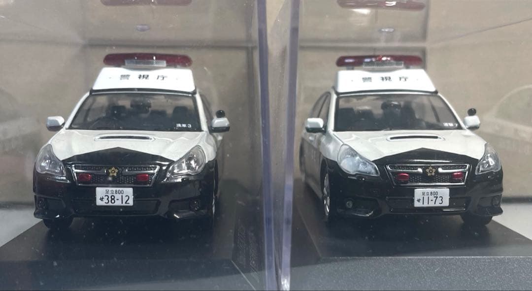 レイズ 1/43 レガシーB4 2.5GT パトカー 警視庁　2台セット