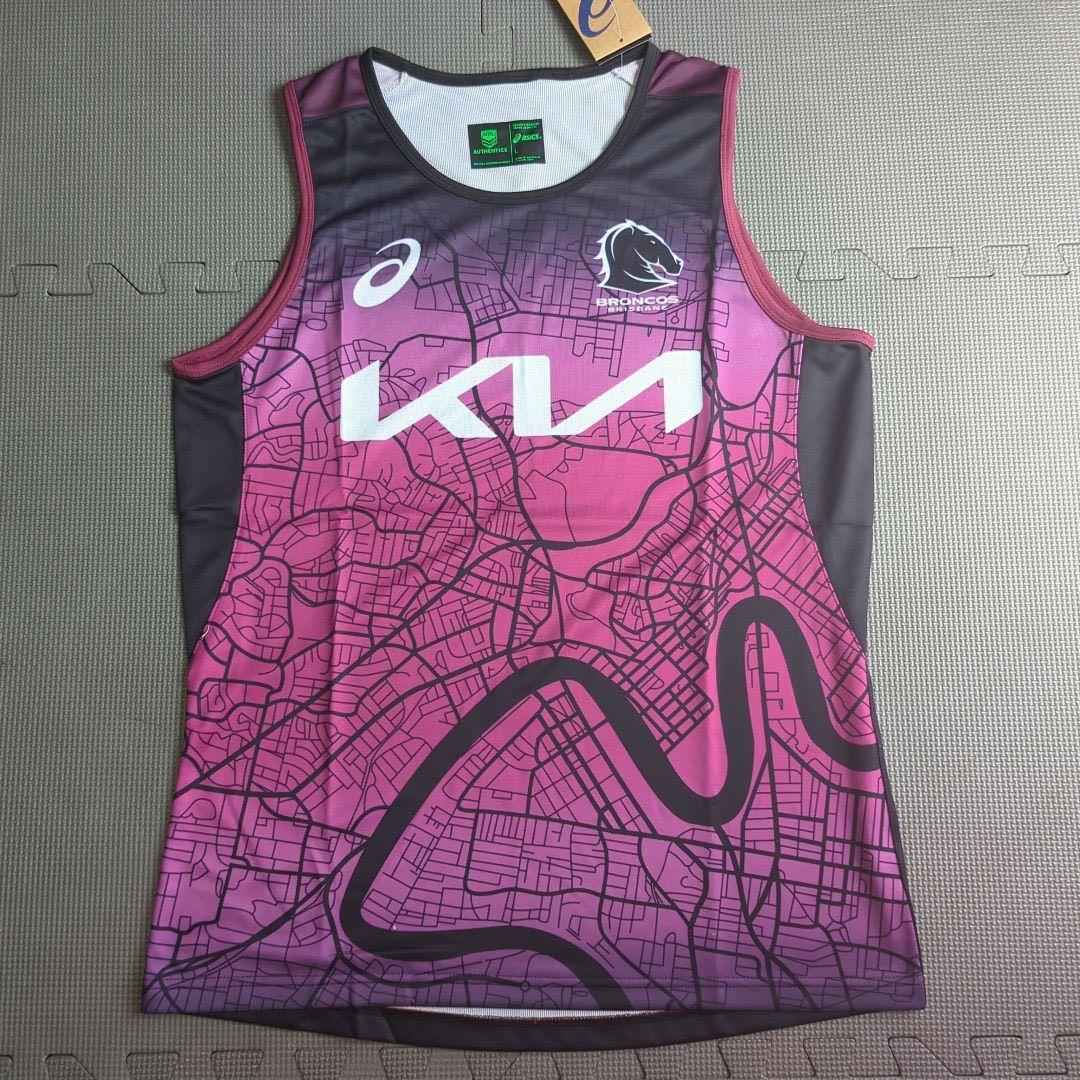 asics ブリスベン・ブロンコス タンクトップ シングレット NRL