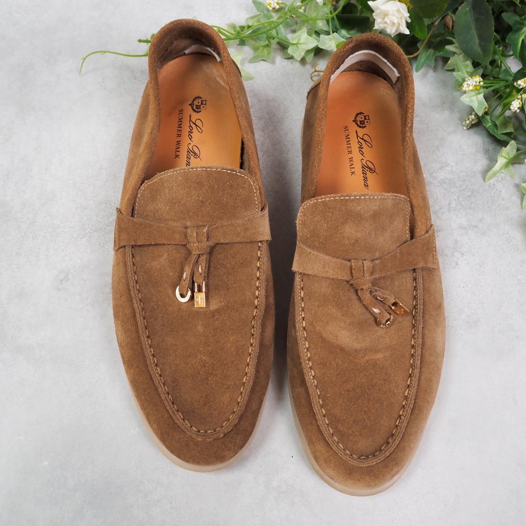 Loro Piana サマー・チャーム・ウォーク・モカシン スエード 43 - メルカリ