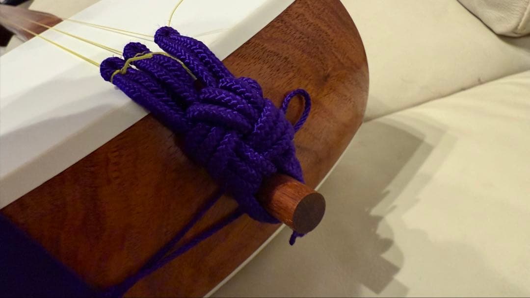 【破れ無し】美品　本体　三味線　中棹