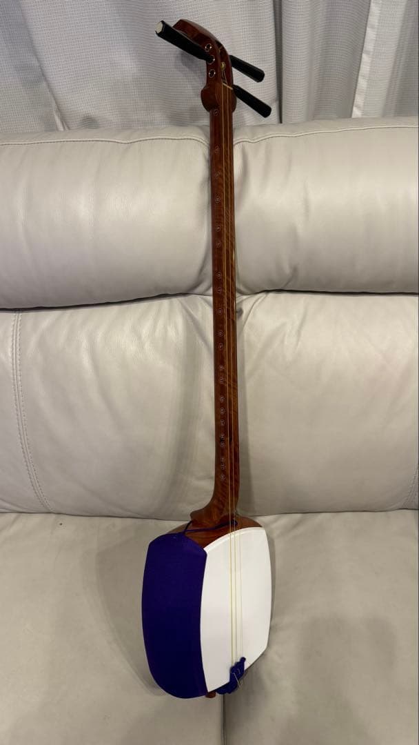 【破れ無し】美品　本体　三味線　中棹