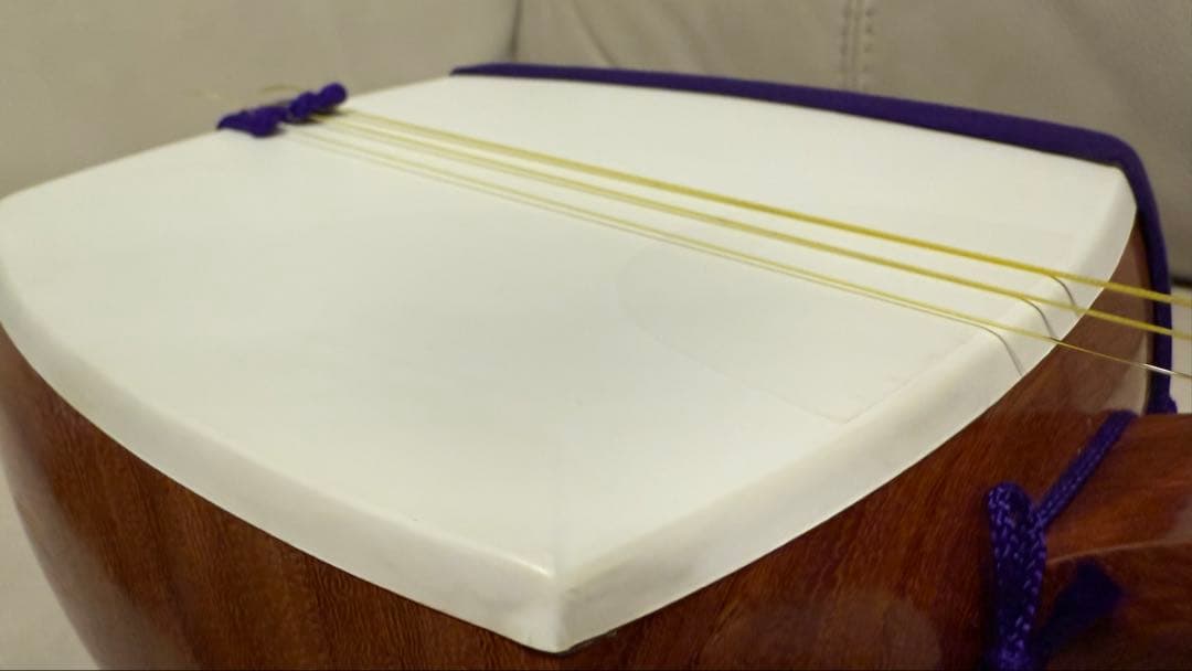 【破れ無し】美品　本体　三味線　中棹