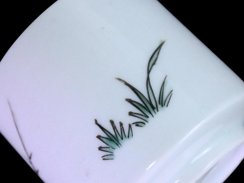 古伊万里 色絵 牡丹の図 猪口 のぞき C099AS-fbub - メルカリ