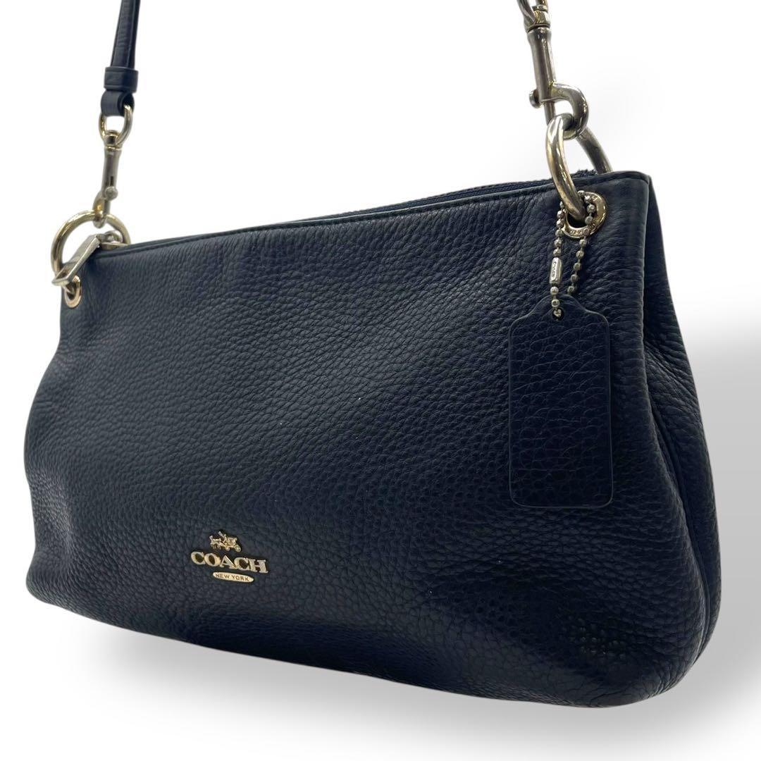 美品✨️コーチ ショルダーバッグ クロスボディ レザー シボ革 紺 ネイビー 楽天市場】COACH（カラーネイビー）（ショルダーバッグ