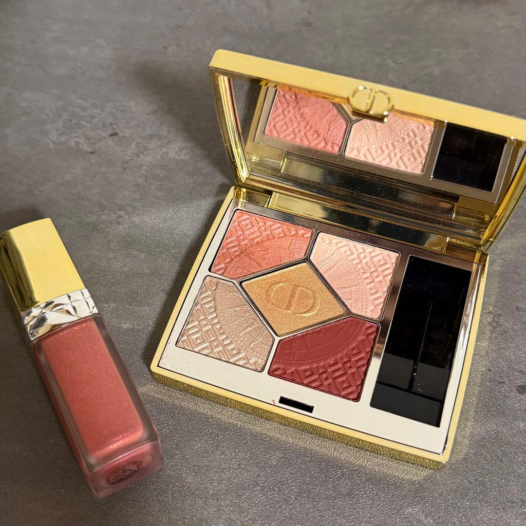 Dior2024クリスマスコフレ サンククール643&ルージュ353 🎄Dior 2024クリスマスコスメ🎄ディオールショウ サンク クルール／643