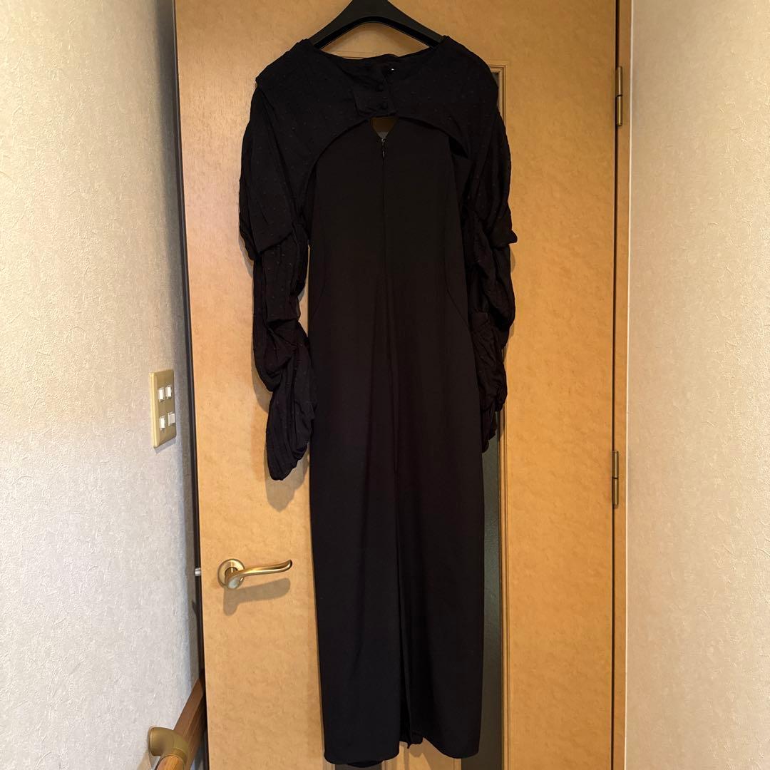 定価:22,000円】knuthmarf ドレス 黒 結婚式 S