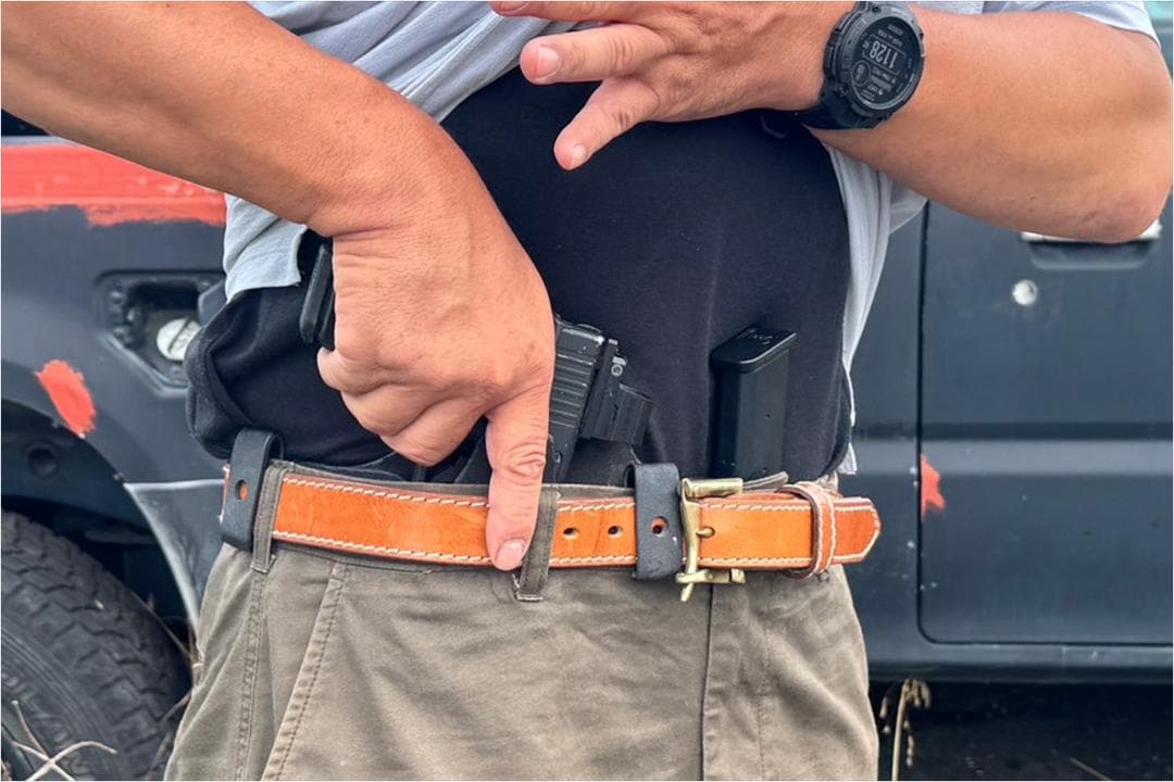 新品 SHIELD QDLB《Quick draw leather belt》