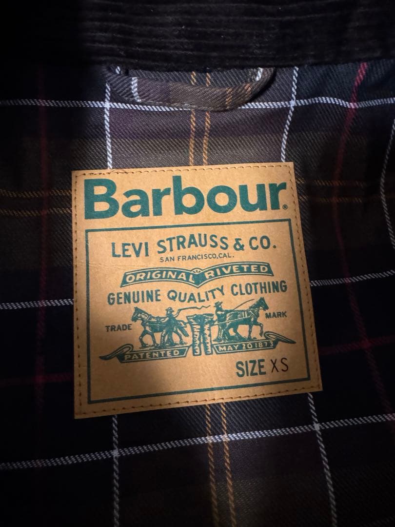 《Barbour × Levi’s》Type2 トラッカー ワックス ジャケット