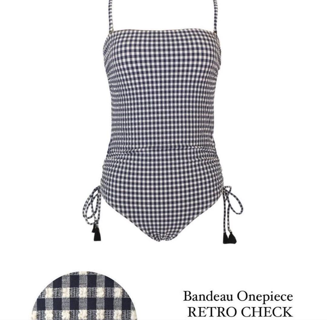 SWELLY BandeauOnepiece レトロチェック SWELLY BandeauOnepiece レトロチェック