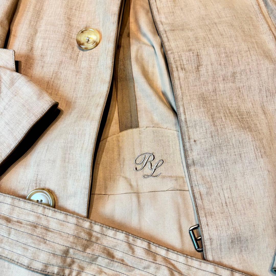 ラルフローレン パープルレーベル 超高級 70 トレンチ ステンカラー