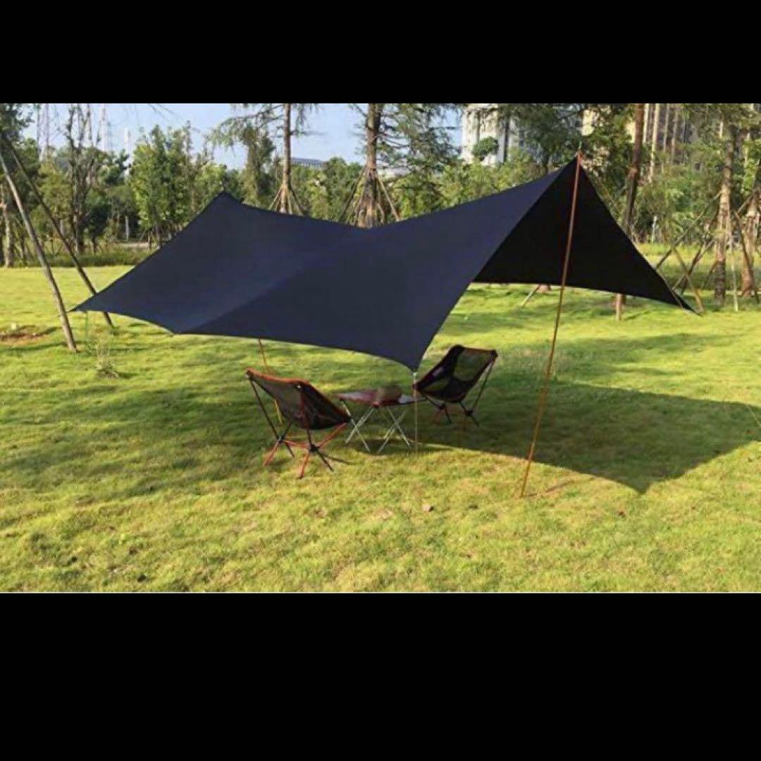 未使用】DESERTWALKER 超軽量タープ デザートウォーカー 多用途 黒