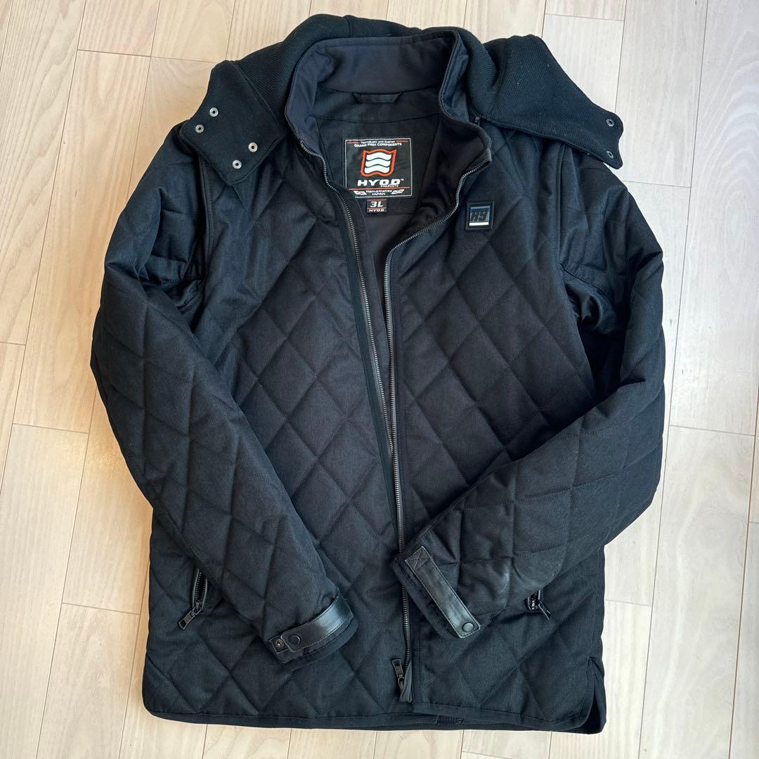 HYOD バイク用ジャケット　キルティングジャケット 3L ブラック テキスタイルジャケット | ラインアップ | HYOD PRODUCTSオフィシャル