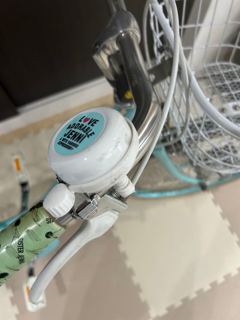 値下げ】 子供自転車 シスタージェニー22インチ チェリー柄 ミント