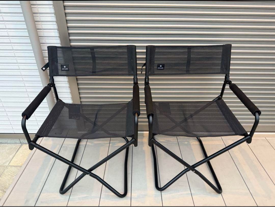 2脚セット】 スノーピーク メッシュFDチェア ブラック