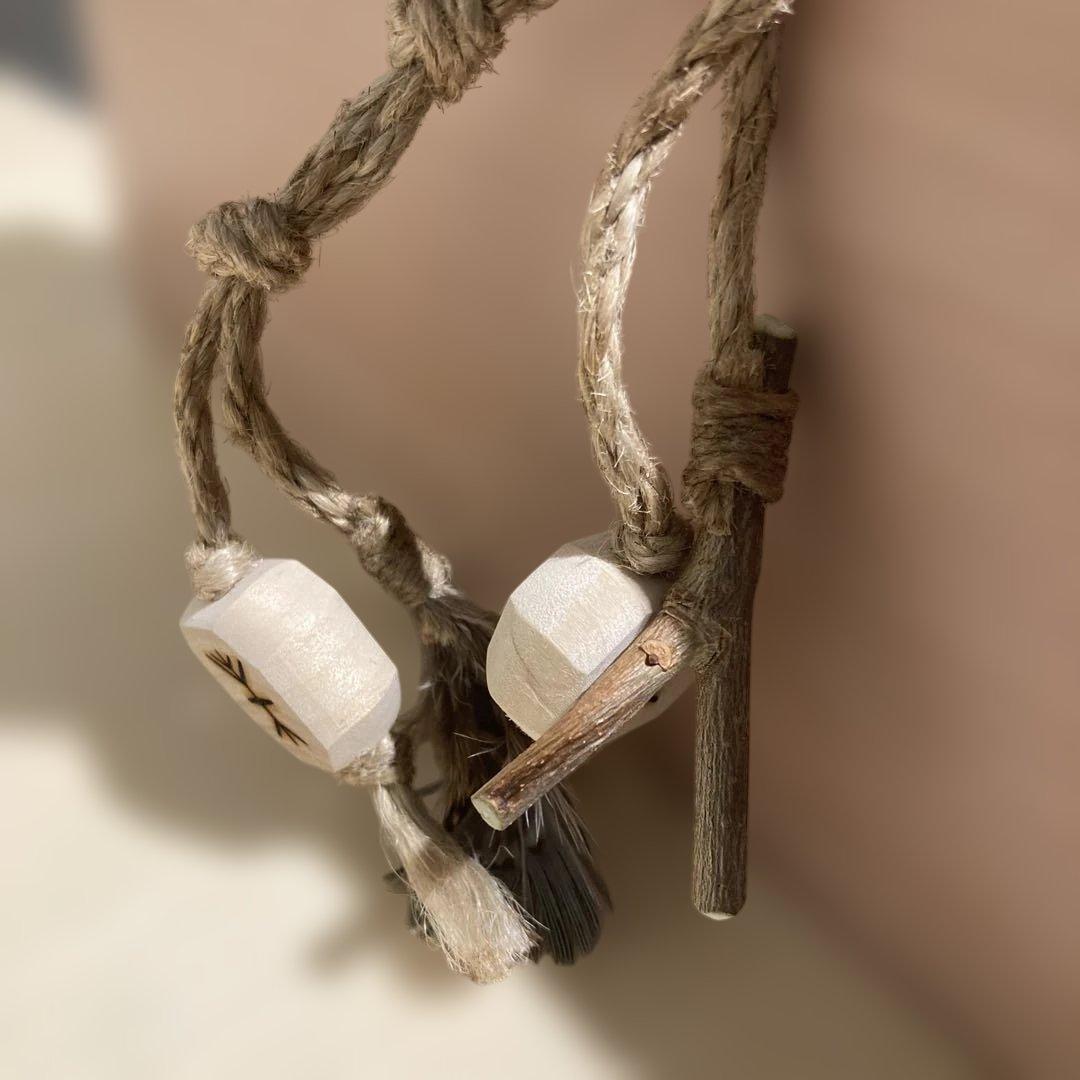 新品】 ソウルオブシベリア シャーマン Ⅱ 羽根 ペンダント NO.3304