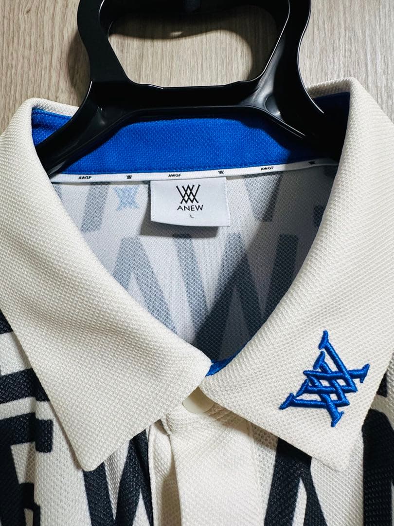 早い者勝ち】25SS ANEW LOGO PATTERN SHIRT サイズL