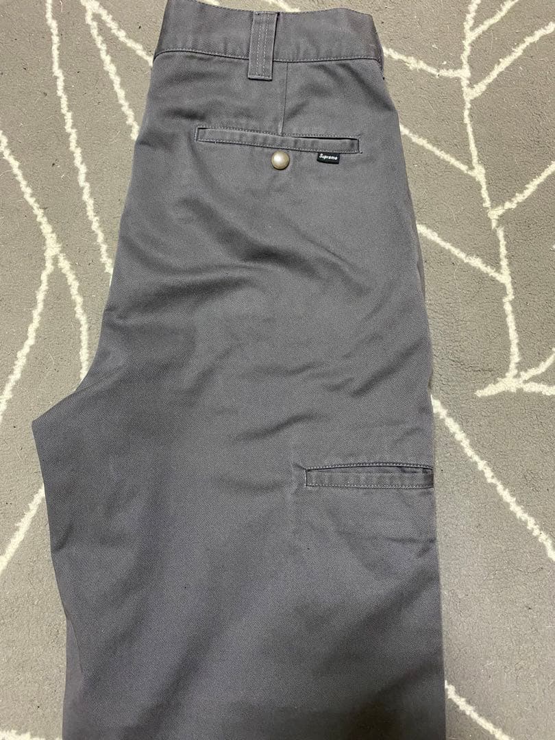 キムタク着私物同型同色23SS Supremeシュプリームワークパンツチノパン
