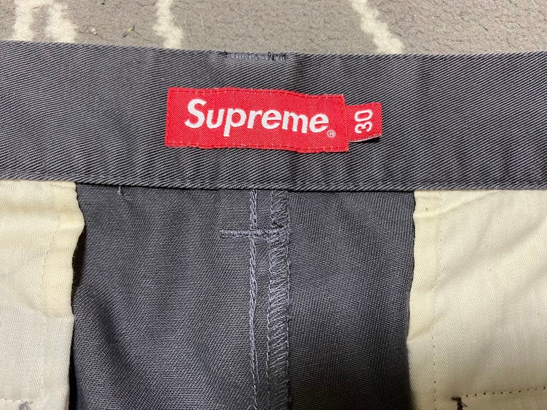 キムタク着私物同型同色23SS Supremeシュプリームワークパンツチノパン