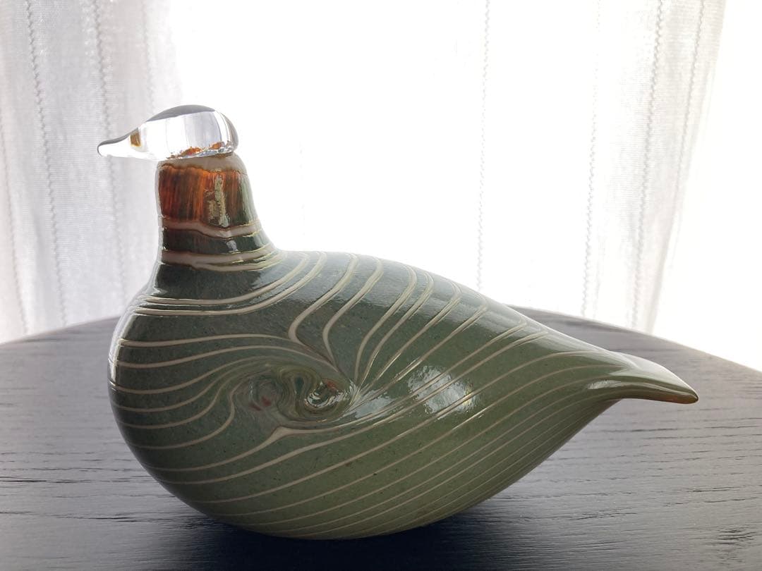 so16Nuutajärvi oiva Long-taled duck 緑 ヴィンテージ】11 Alli／Long-tailed duck グリーン フリーデザイン