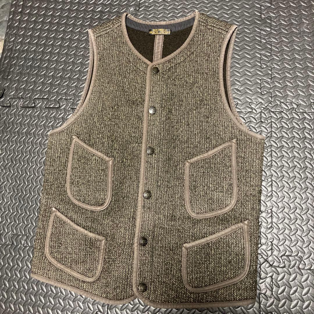 BROWNA'S BEACH JACKET ウールベスト BROWNA´S BEACH JACKET ウールベスト
