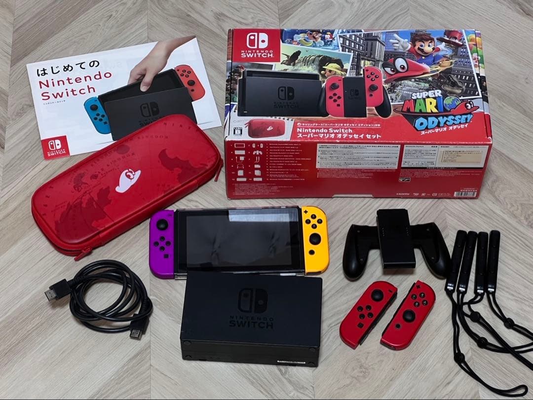 Nintendo Switch 本体マリオオデッセイver.+Joy-Con2個 Nintendo Switch 本体マリオオデッセイver.+Joy-Con2個 Nintendo