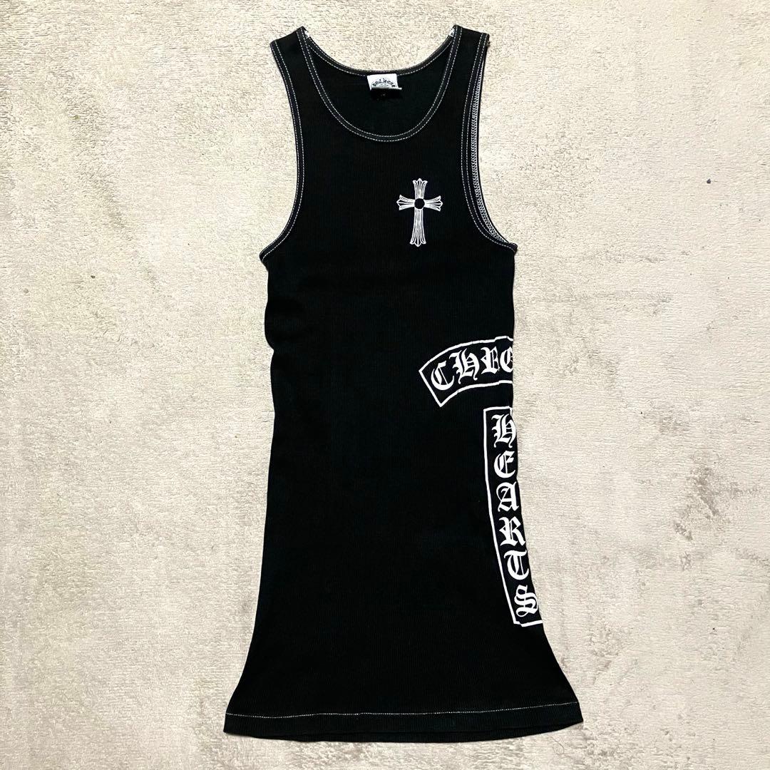 クロムハーツ タンクトップ メンズ サイドロゴ オールド ファックユー ブラック CHROME HEARTS（クロムハーツ） OLD FUCK YOU TANK TOP オールド