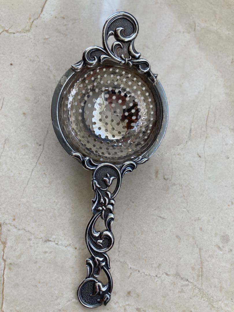 純銀 シルバー WAKOティーストレーナー　アンティーク 純銀 シルバー WAKOティーストレーナー アンティーク